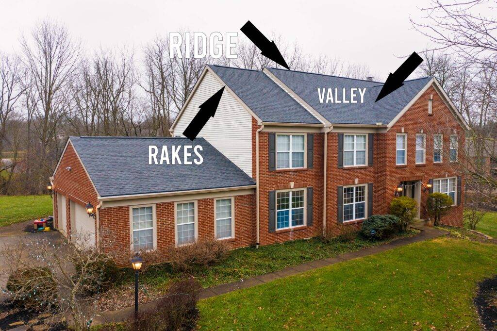 Roofing ridges, rakes, and valley